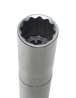 Bussola per candele con magnete, poligonale, lunga (3/8) 14 mm