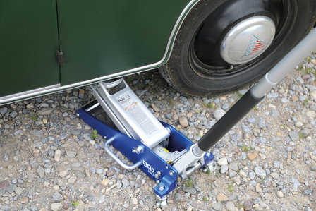 Martinetto a carrello per veicoli idraulico struttura in alluminio-acciaio 1,5 t