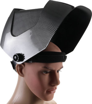 Casco di saldatura che si attenua automaticamente