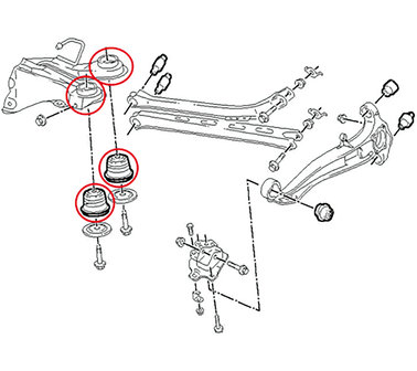 Set di utensili per braccetto oscillante per Opel Vectra