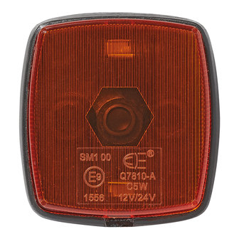 Luce di posizione laterale arancione 65x60mm PM