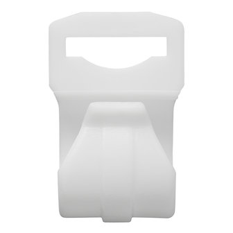 Clip per tenda per palo tenda 20-25mm con fessura bianco
