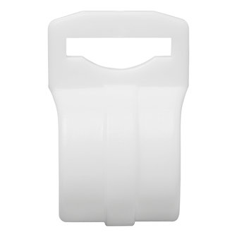 Clip per tenda per palo tenda 20-25mm con fessura bianco