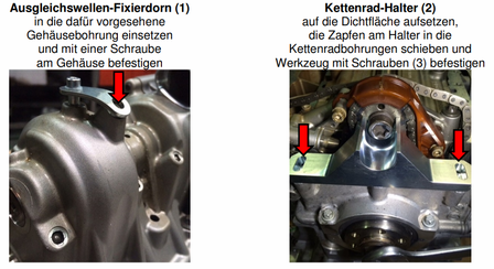 Utensile bloccaggio albero di equilibratura per BMW N20