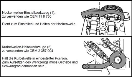 Serie di utensili per regolazione motore per BMW e MINI , 1.5 &amp; 2.0L Diesel