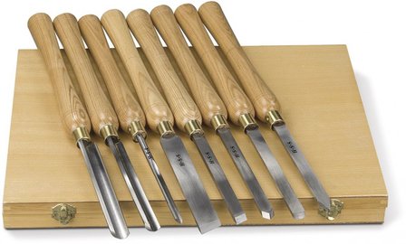 Set di scalpelli per legno 8 pezzi
