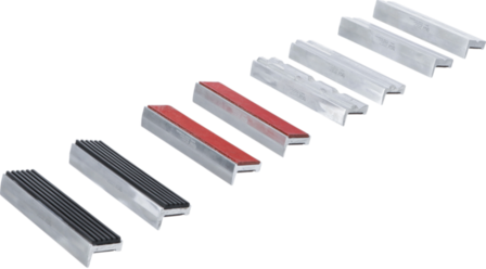 Ganasce protettive magnetici per morsa alluminio 125 mm 8 pz