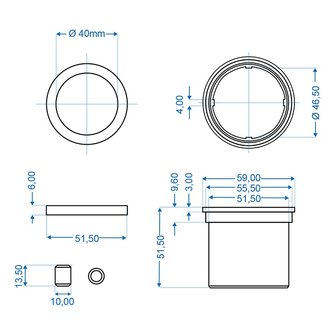 Cuscinetto scorrevole per freno a inerzia adatto per Knott KF KR 7 5 - 10 - 13-20