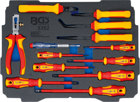 Modulo per BGS BOXSYS1 &amp; 2: Serie di cacciaviti e pinze per elettricisti VDE | 13 pz
