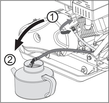 Piastra vibrante con motore a benzina 8,2kn