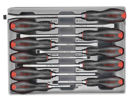 Set cacciavite con testa durto Flat Philips 10 pezzi