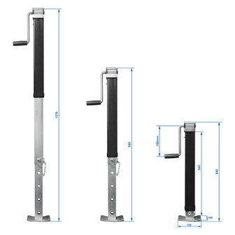 Cavalletto laterale di avvolgimento heavy duty SH64/7000