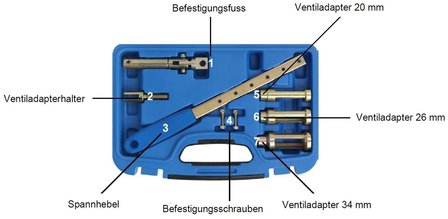 Set di compressori a molla per valvole 7 pz