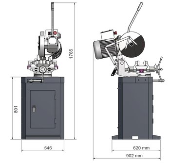 Diametro della troncatrice 275mm