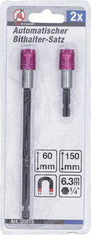 Serie automatica di portainserti esagono interno 6,3 mm (1/4) 60 / 150 mm 2 pz