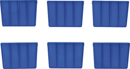 Divisori per valigetta portautensili in plastica rinforzata 6 pezzi