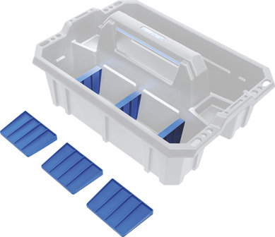 Divisori per valigetta portautensili in plastica rinforzata 6 pezzi