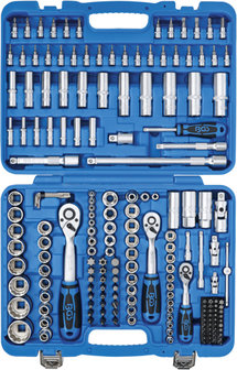 Dopsleutelset twaalfkant 6,3mm (1/4) / 10mm (3/8)/12,5 (1/2) 192-dlg