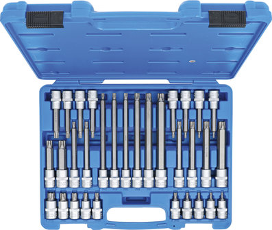 Serie di chiavi a bussola 12,5 mm (1/2) profilo TPS (per Torx Plus) con alesatura TPS20 - TPS70 32 pz