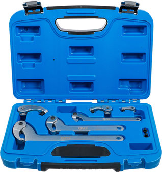 Set di chiavi a settore snodate 35 - 120 mm 8 pz