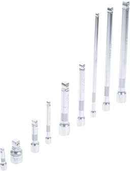 Kit di prolungamento dellinclinazione 6,3 mm (1/4), 10 mm (3/8), 12,5 mm (1/2) 9 pz