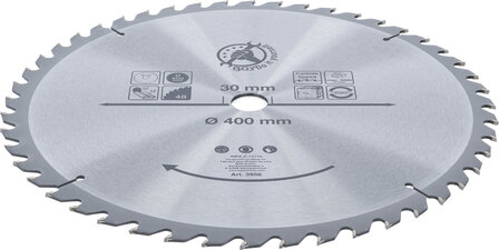 Lama per sega circolare con punte in metallo duro &Oslash; 400 x 30 x 3,4 mm 48 denti
