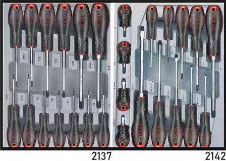 Carrello portautensili nero a 8 cassetti con 376 utensili