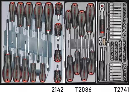 Carrello portautensili a 8 cassetti con 325 utensili (S&amp;M)