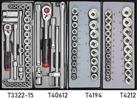 Carrello portautensili a 8 cassetti con 325 utensili (S&amp;M)