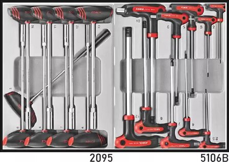 Carrello porta attrezzi a 8 cassetti con 286 utensili