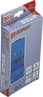 Set di frese metallo duro / carburo 3 pz