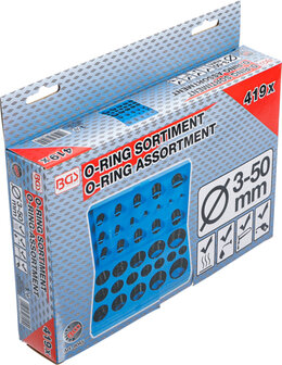 Assortimento O-ring diametro 3 - 50 mm 419-pezzo