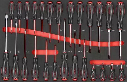 Carrello portautensili nero a 8 cassetti con 315 utensili (EVA)