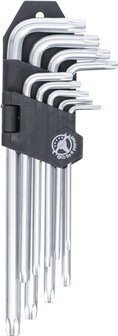 Serie di chiavi ad angolo lunghe Torx T10 - T50 9 pz