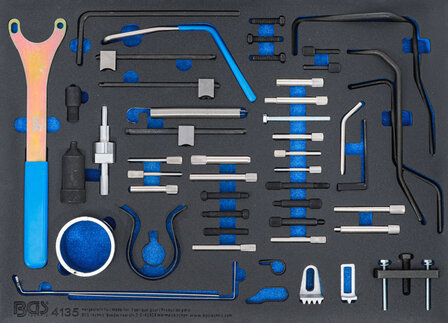 BGS Tool sheet 3/3: set di strumenti per la fasatura del motore per Fiat, Ford, Citroen, Peugeot