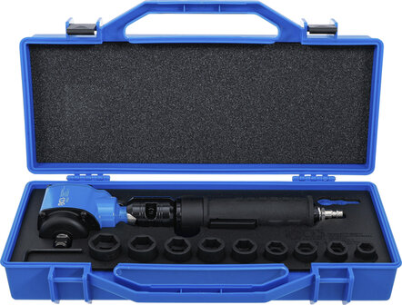Avvitatore pneumatico ad impulsi curvo &amp; set di bussole (1/2) 650 Nm 10 pz