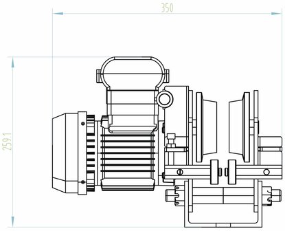 Paranco elettrico 200/400kg