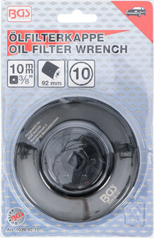 Chiave per filtro dell&#039;olio 10 lati &Oslash; 92 mm per Fiat, Lancia