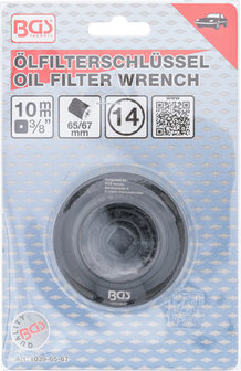Chiave per filtro dell&#039;olio 14 lati &Oslash; 65 - 67 mm per Daihatsu, Fiat, Nissan, Toyota