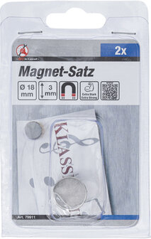 Serie di magneti extra forte &Oslash; 18 mm 2 pz