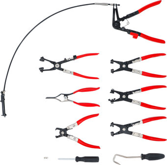 Serie di pinze per fascette stringitubo 10 pz