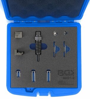 Set accessori per utensile di rivettatura della catena di distribuzione (BGS 8501) adatto per perni di catena da 3 mm