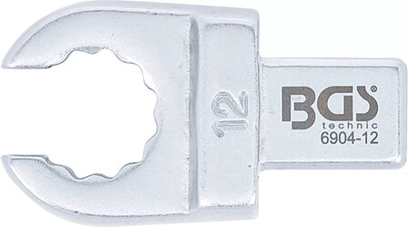 Chiave ad anello ad innesto aperto 12 mm sede 9 x 12 mm