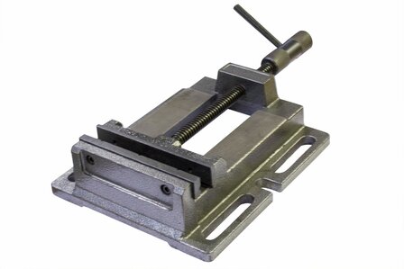 Morsetto universale per trapano con ganascia a prisma fissa larghezza 125 mm apertura ganascia 120 mm altezza ganascia 30 mm