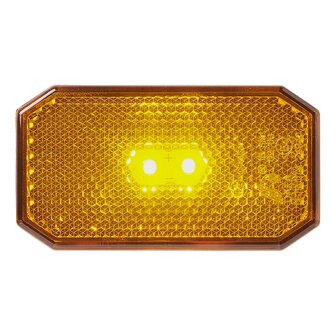 Luz de posicion lateral 12 24V naranja 80 x 44 mm LED