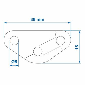 Tenditore della linea di taglio triangolare
