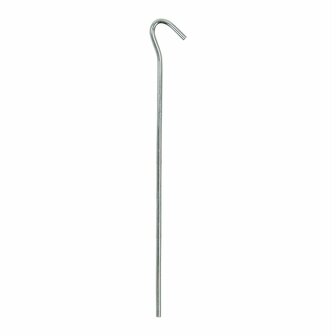 Picchetto da tenda 22cm in metallo con occhiello aperto