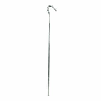 Picchetto da tenda 25cm in metallo con occhiello aperto