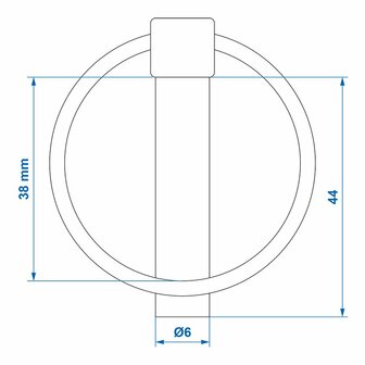Coppiglia 6mm con anello