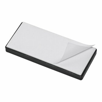 Riflettore arancione 85x39mm autoadesivo con piastra di base